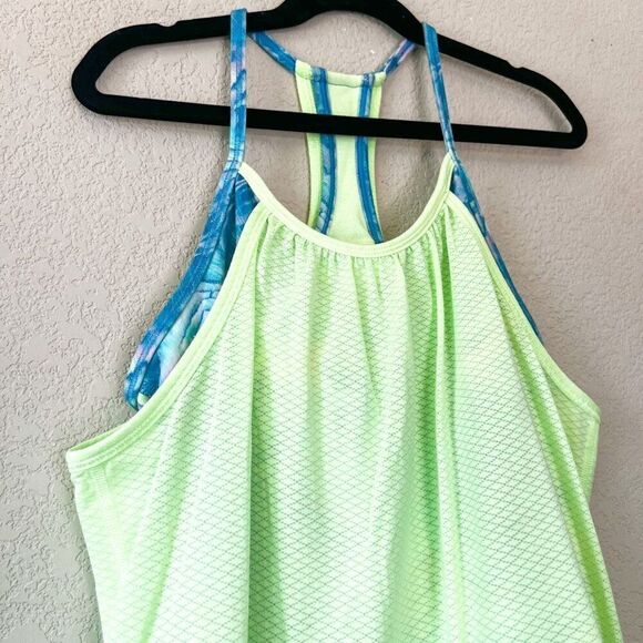 Ivivva by Lululemon Girls Double Dutch Racerback Tank Size 12 - Picture 2 of 5